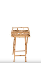 Charger l'image dans la galerie, Plateau sur Pied en bambou naturel