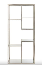 Charger l'image dans la galerie, Étagère en verre et métal argent
