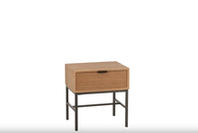 Charger l'image dans la galerie, Table de Chevet en bois naturel et métal