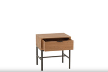 Charger l'image dans la galerie, Table de Chevet en bois naturel et métal