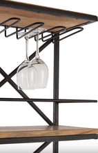 Charger l'image dans la galerie, Bar Tracteur Lumineux en bois naturel & métal noir