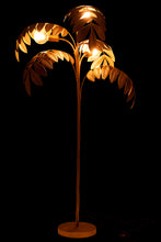 Charger l&#39;image dans la galerie, Lampadaire palmier en métal doré
