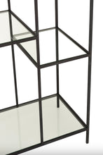 Charger l'image dans la galerie, Étagère 2 parties en métal et verre
