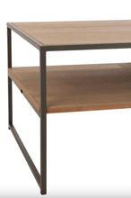 Charger l'image dans la galerie, Meuble TV en bois naturel et métal noir