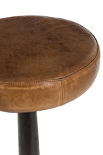 Charger l'image dans la galerie, Tabouret de Bar en cuir cognac