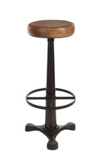 Charger l'image dans la galerie, Tabouret de Bar en cuir cognac