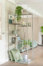 Charger l'image dans la galerie, Étagère en verre et métal argent