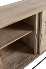 Charger l'image dans la galerie, Buffet 3 Portes Coulissantes en rotin tissé & bois de manguier