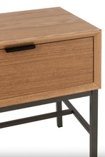 Charger l'image dans la galerie, Table de Chevet en bois naturel et métal