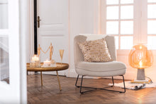 Charger l'image dans la galerie, Table Basse Ronde en métal doré