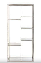 Charger l'image dans la galerie, Étagère en verre et métal argent