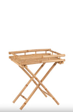 Charger l'image dans la galerie, Plateau sur Pied en bambou naturel