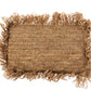 Coussin rectangulaire en raphia