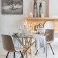 Chaise Morgan Textile/Metal Beige