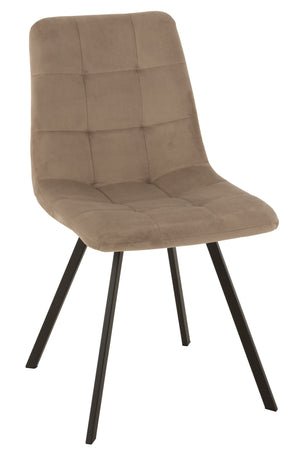 Chaise Morgan Textile/Metal Beige