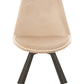 Chaise Helene Metal/Textile Beige
