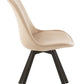 Chaise Helene Metal/Textile Beige