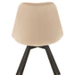 Chaise Helene Metal/Textile Beige