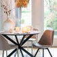 Chaise Helene Metal/Textile Beige