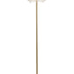 Lampadaire Led métal doré et verre transparent