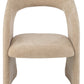 Chaise Tobias en textile beige