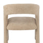 Chaise Tobias en textile beige