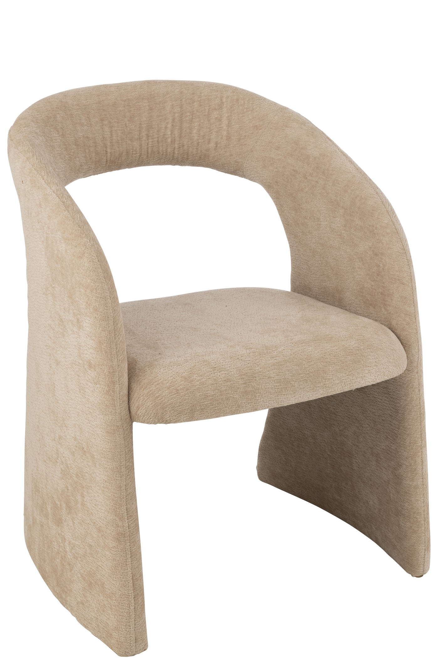 Chaise Tobias en textile beige