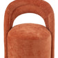 Chaise Ava textile orange/ rouille