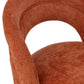 Chaise Ava textile orange/ rouille