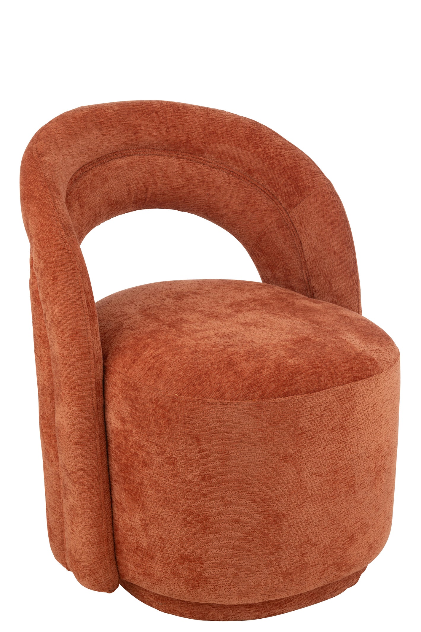 Chaise Ava textile orange/ rouille