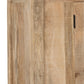Vaisselier Vitrine en Bois de Manguier Naturel