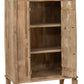 Vaisselier Vitrine en Bois de Manguier Naturel