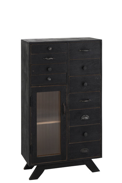 Console Vintage Bois de Manguier Noir
