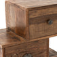 Commode Haute en Bois Recyclé Finition Naturelle