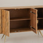 Buffet Enfilade Bois Massif Sculpté