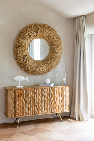 Buffet Enfilade Bois Massif Sculpté