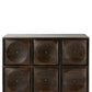 Commode  Bois Sculpté Motifs Cercles