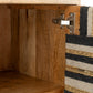 Meuble de Rangement Fils Tissés Bicolore