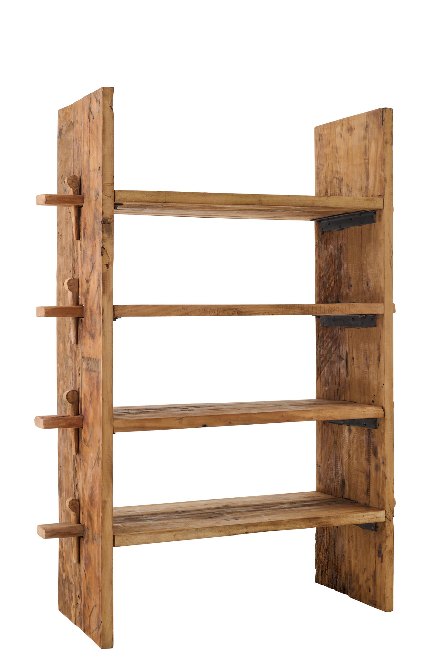 Grande Étagère Murale en Bois Naturel