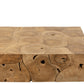 Table Basse Carrée en Bois de Teck Naturel