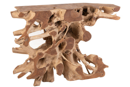 Console en Bois de Teck Naturel