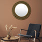 Miroir métal doré boules