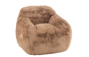 Fauteuil doudou taupe