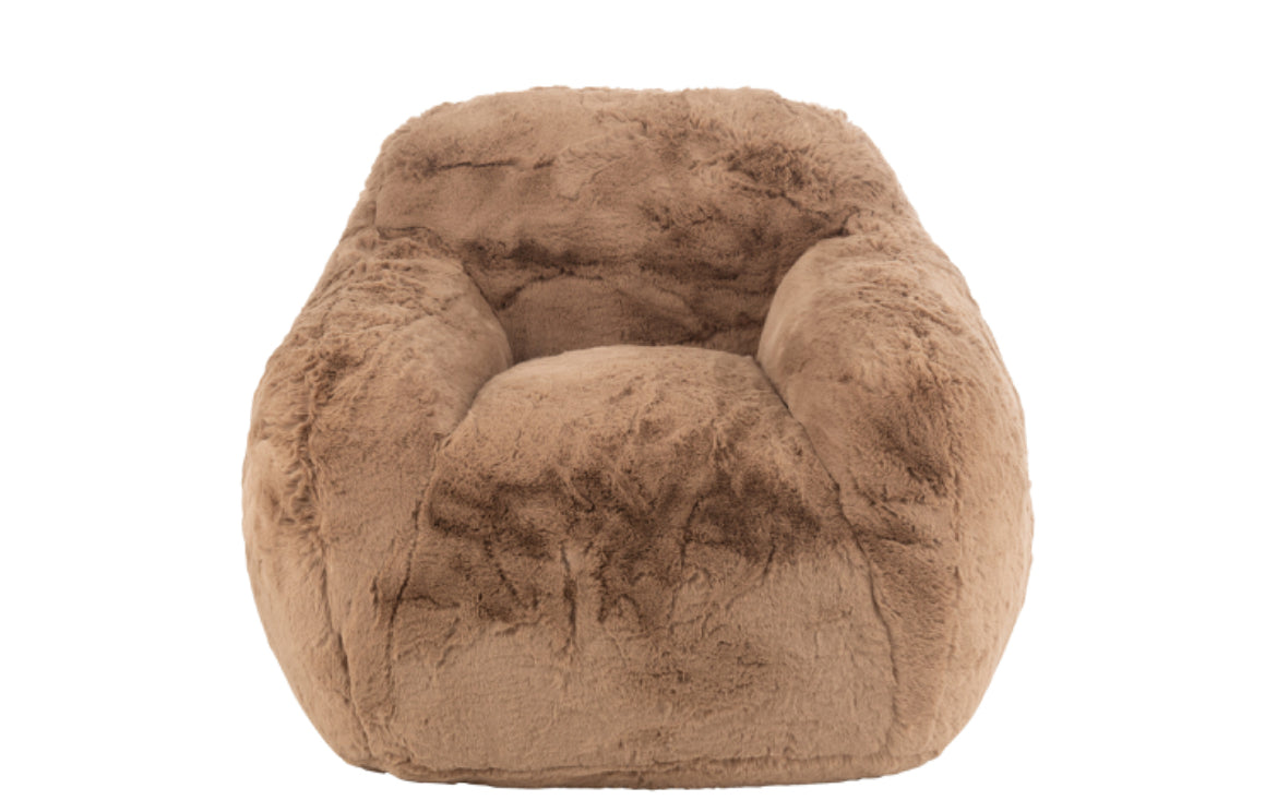 Fauteuil doudou taupe