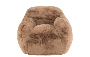 Fauteuil doudou taupe
