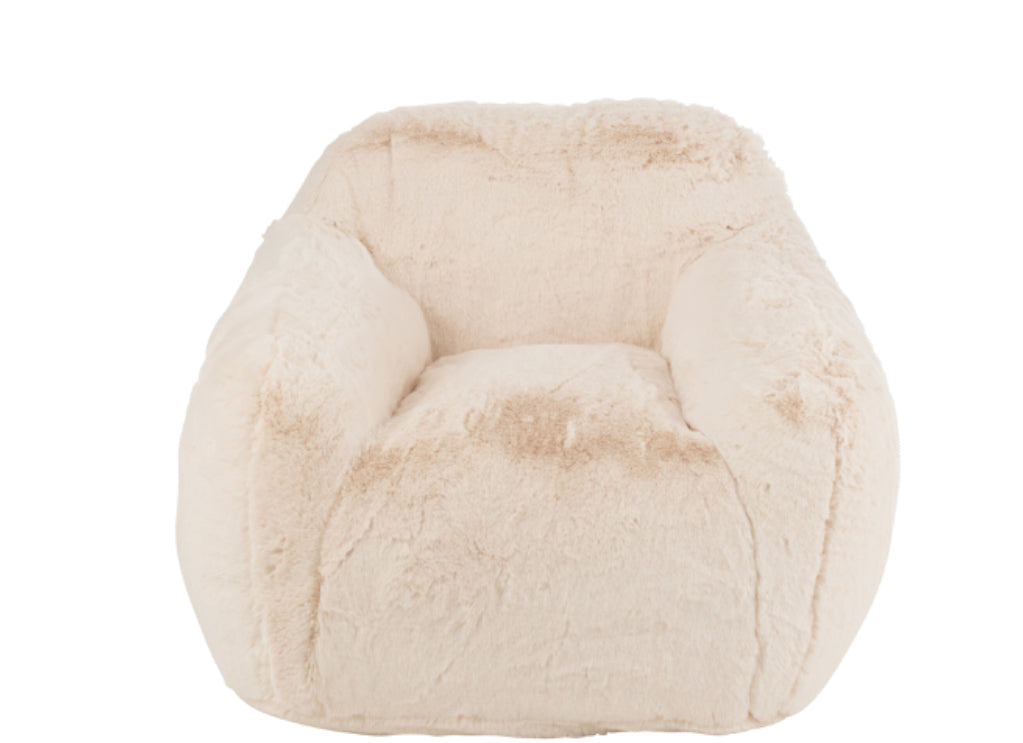 Fauteuil doudou crème