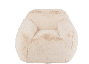 Fauteuil doudou crème
