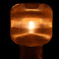Lampe coco en verre marron