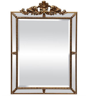 Miroir avec fronton style vénitien