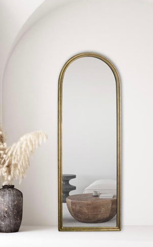 Miroir à poser métal doré